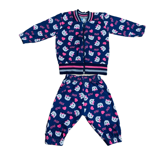 Conjunto Gatinha azul marinho