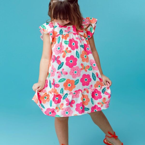 vestido batinha flores